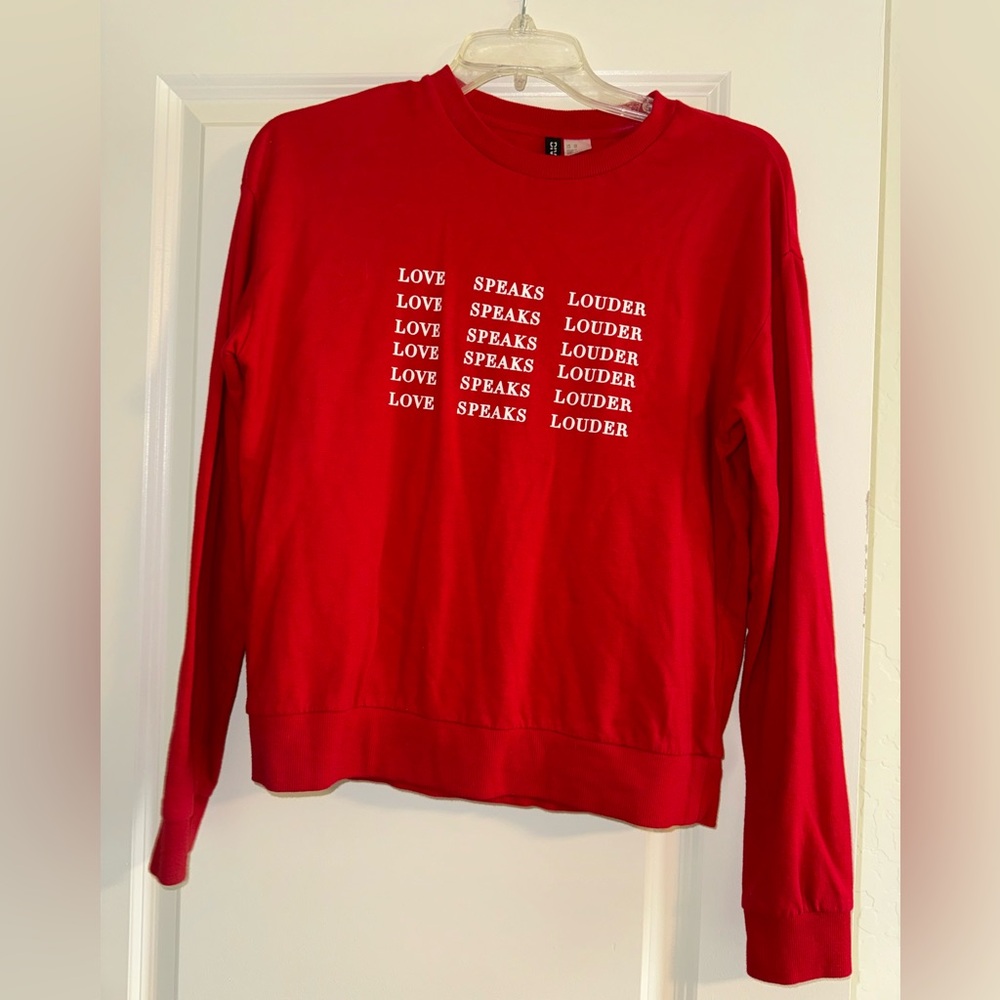 Red H&M sweater